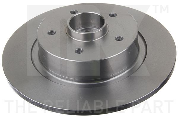 NK 203990 Rear brake disc, non-ventilated 203990