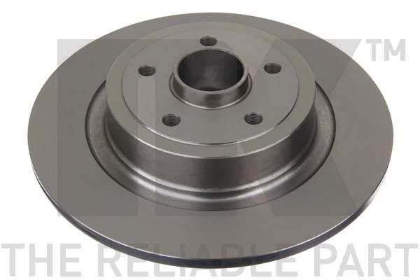 NK 203986 Rear brake disc, non-ventilated 203986