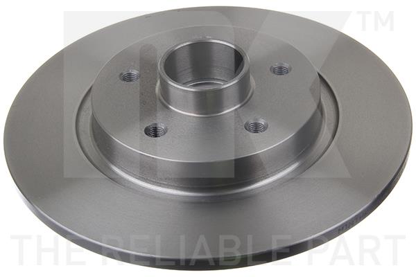 NK 203975 Rear brake disc, non-ventilated 203975