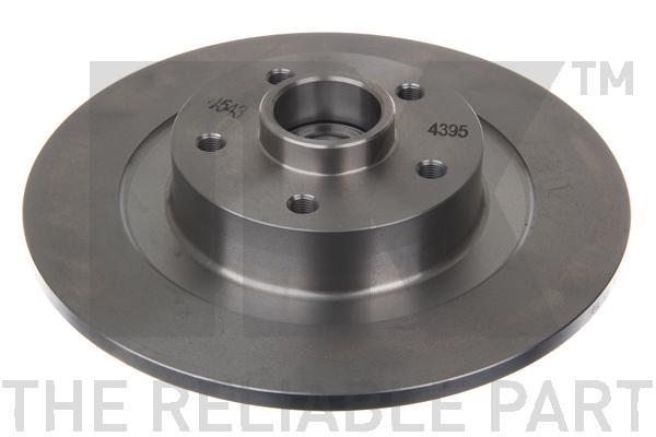NK 203972 Rear brake disc, non-ventilated 203972