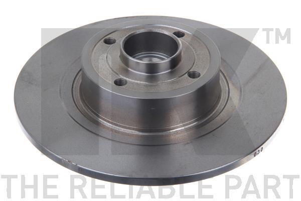 NK 203965 Rear brake disc, non-ventilated 203965