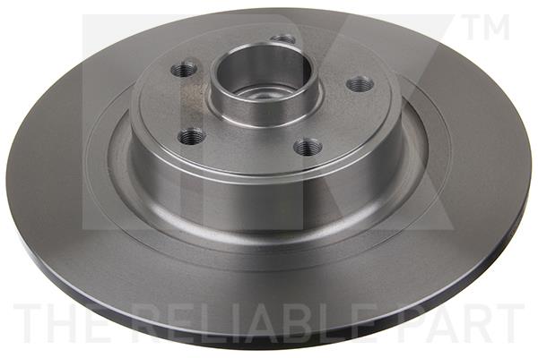 NK 203962 Rear brake disc, non-ventilated 203962
