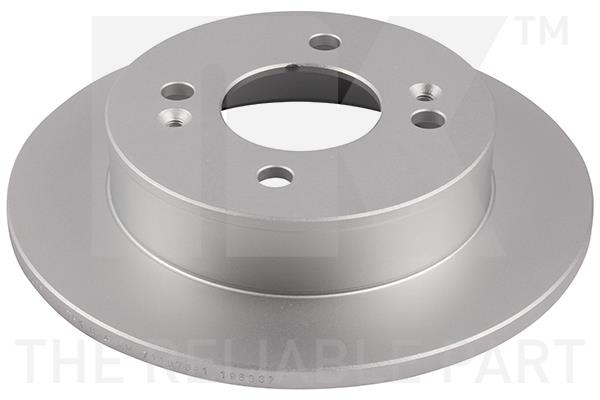 NK 313455 Rear brake disc, non-ventilated 313455