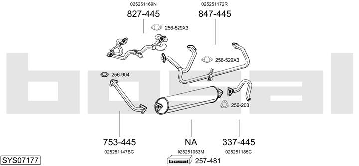 Bosal SYS07177 Exhaust system SYS07177