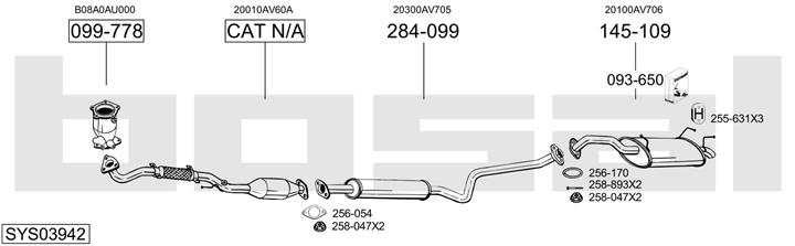 Bosal SYS03942 Exhaust system SYS03942