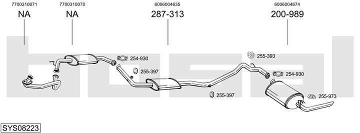 Bosal SYS08223 Exhaust system SYS08223