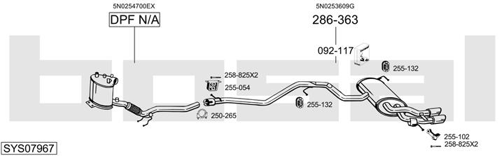 Bosal SYS07967 Exhaust system SYS07967