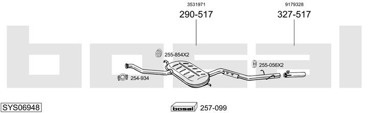 Bosal SYS06948 Exhaust system SYS06948