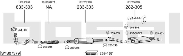 Bosal SYS07379 Exhaust system SYS07379
