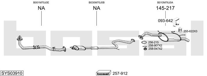 Bosal SYS03910 Exhaust system SYS03910
