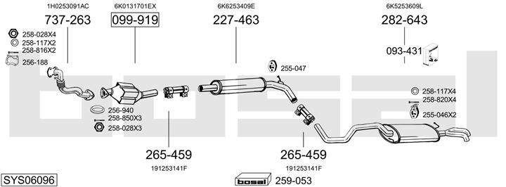 Bosal SYS06096 Exhaust system SYS06096