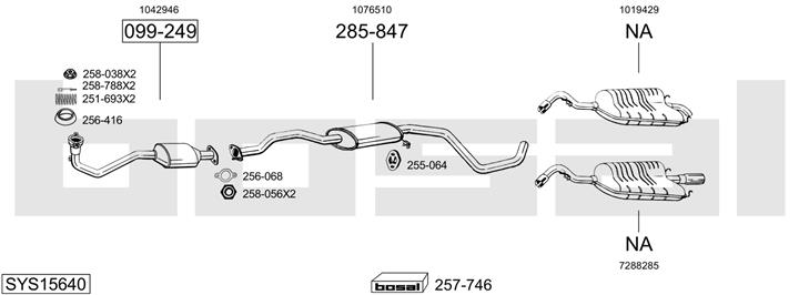 Bosal SYS15640 Exhaust system SYS15640