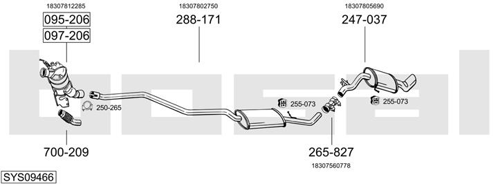 Bosal SYS09466 Exhaust system SYS09466