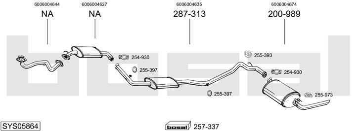 Bosal SYS05864 Exhaust system SYS05864