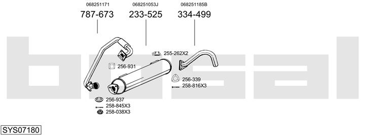 Bosal SYS07180 Exhaust system SYS07180