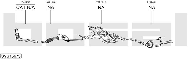 Bosal SYS15673 Exhaust system SYS15673