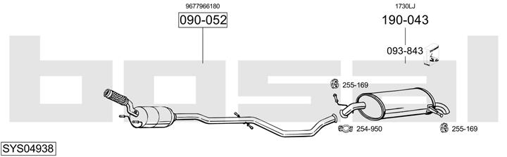 Bosal SYS04938 Exhaust system SYS04938