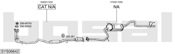 Bosal SYS06642 Exhaust system SYS06642