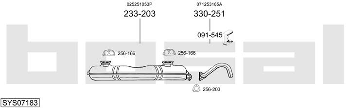 Bosal SYS07183 Exhaust system SYS07183