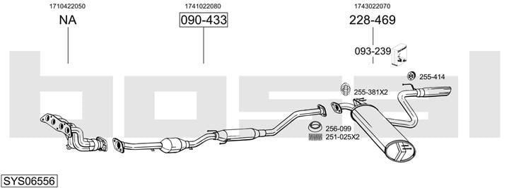 Bosal SYS06556 Exhaust system SYS06556