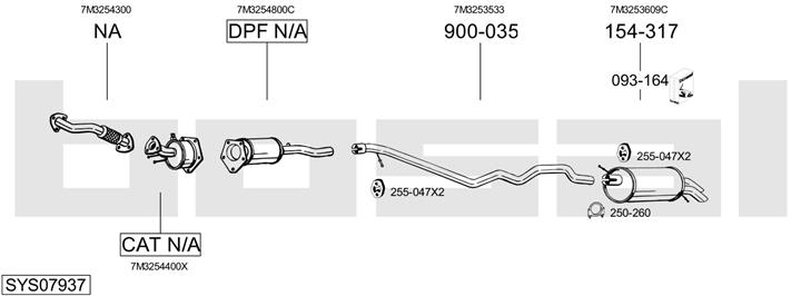 Bosal SYS07937 Exhaust system SYS07937