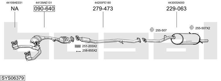 Bosal SYS06379 Exhaust system SYS06379
