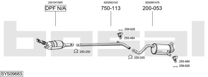 Bosal SYS09683 Exhaust system SYS09683