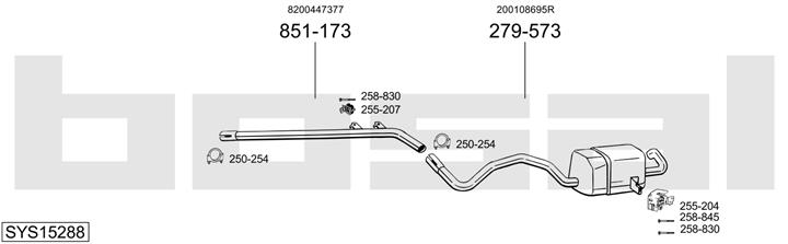 Bosal SYS15288 Exhaust system SYS15288
