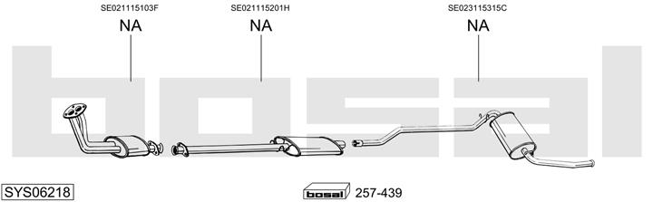 Bosal SYS06218 Exhaust system SYS06218