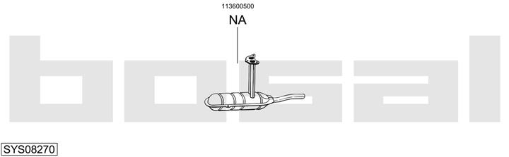 Bosal SYS08270 Exhaust system SYS08270