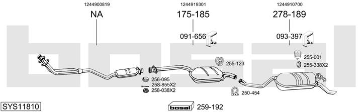 Bosal SYS11810 Exhaust system SYS11810