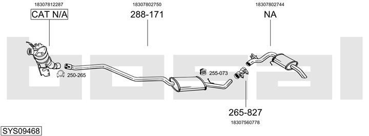 Bosal SYS09468 Exhaust system SYS09468