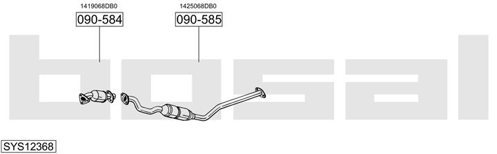Bosal SYS12368 Exhaust system SYS12368