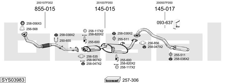 Bosal SYS03983 Exhaust system SYS03983
