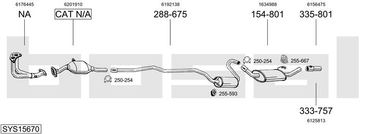 Bosal SYS15670 Exhaust system SYS15670