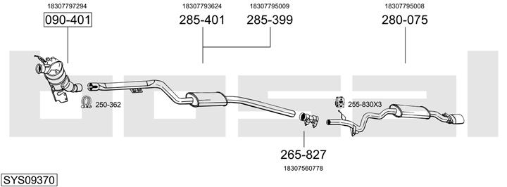 Bosal SYS09370 Exhaust system SYS09370
