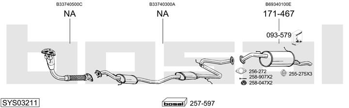 Bosal SYS03211 Exhaust system SYS03211