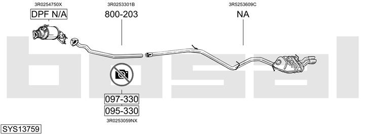 Bosal SYS13759 Exhaust system SYS13759