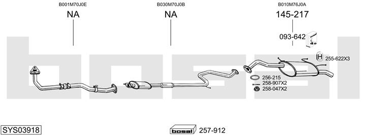 Bosal SYS03918 Exhaust system SYS03918