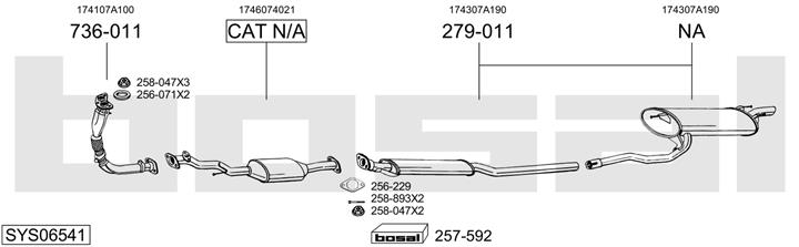 Bosal SYS06541 Exhaust system SYS06541