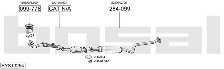 Bosal SYS13254 Exhaust system SYS13254