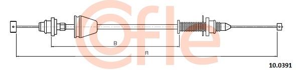 100391 Cofle Accelerator Cable