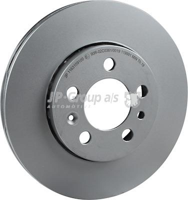 Front brake disc ventilated Jp Group 1163109100
