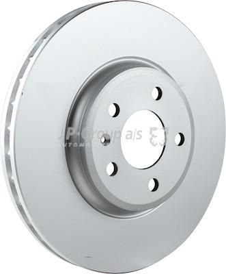 Front brake disc ventilated Jp Group 1163113400