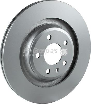 Rear ventilated brake disc Jp Group 1163208100