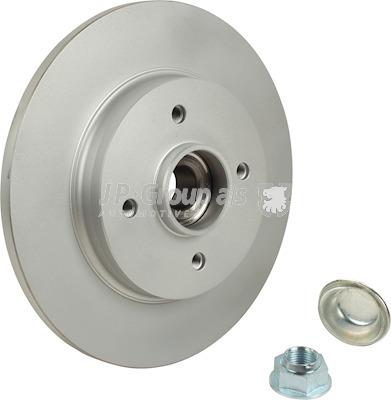 Rear brake disc, non-ventilated Jp Group 4163201700