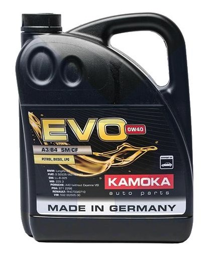 Kamoka L005000401 Motor oil Kamoka 0W-40, 5 l L005000401
