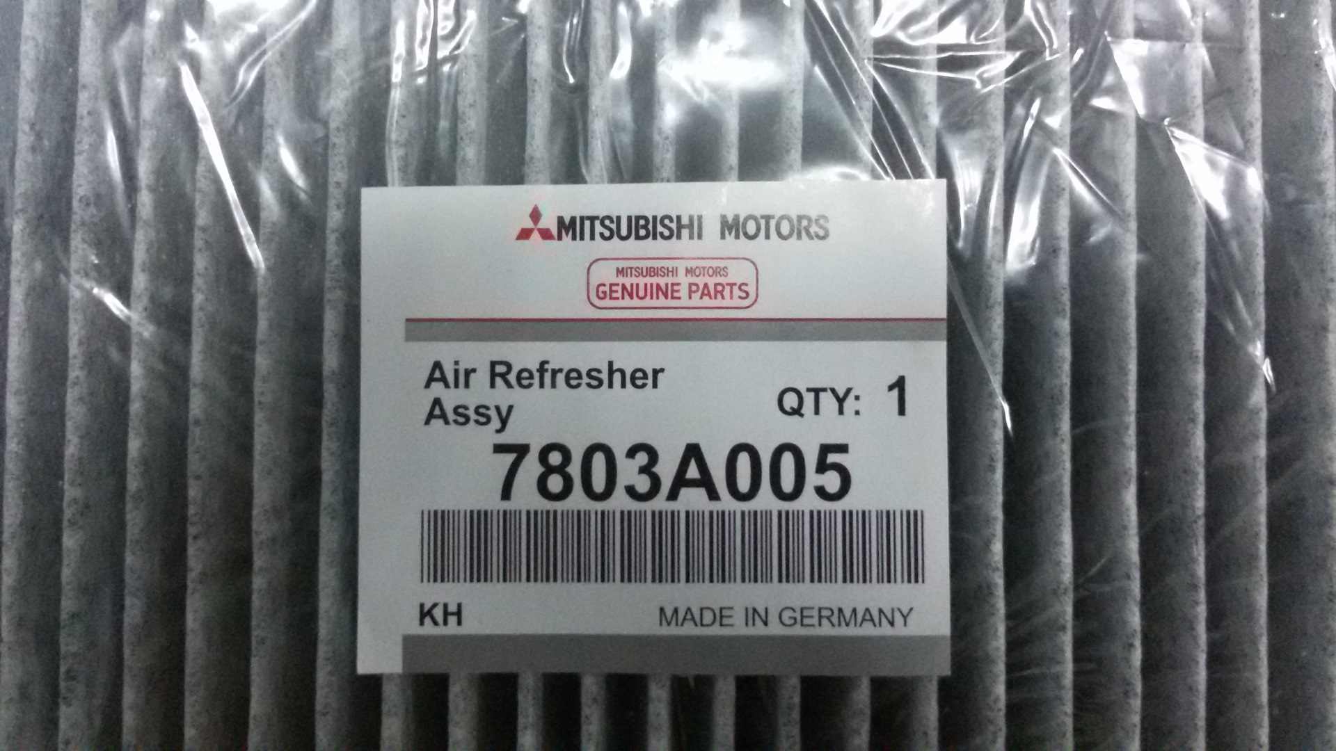 Mitsubishi 7803A005 Filter, interior air 7803A005