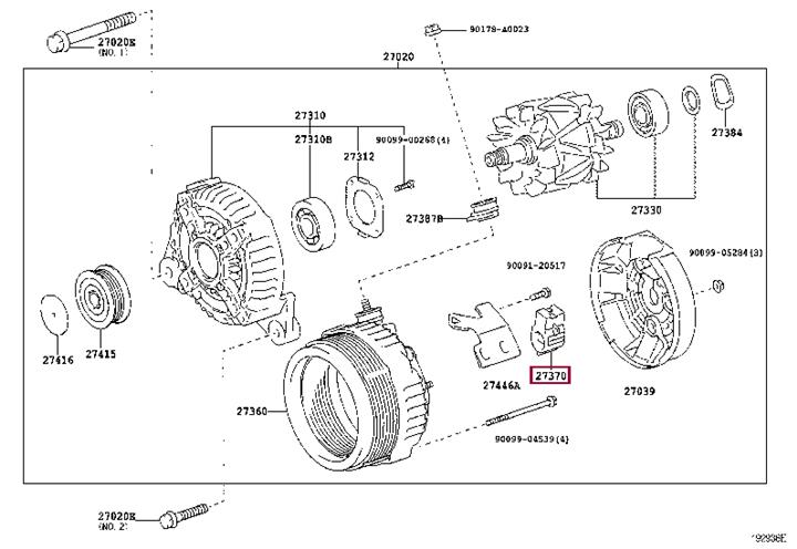 Toyota 27370-0F060 Auto part 273700F060 273700F060 Toyota Auto part