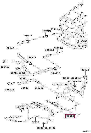 3291048190 Toyota Cooler assy, oil